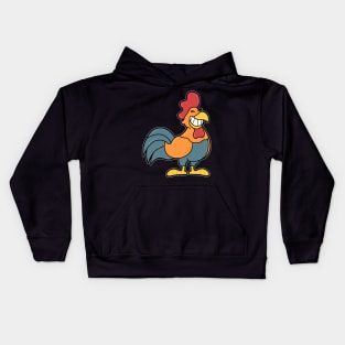 Comic Rooster Kids Hoodie